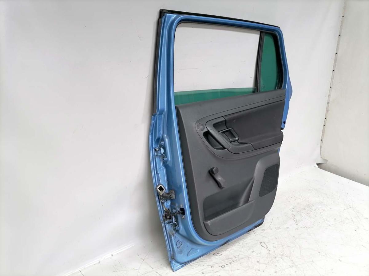 Skoda Fabia 2 5J original Tür hinten rechts LQ5X Hellblaumetallic Combi Bj.2014